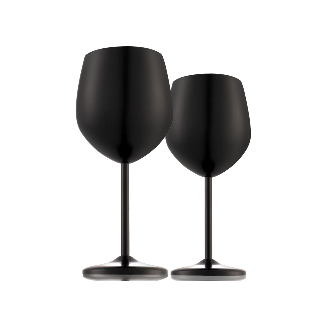 500ml (17 OZ) Stainless Steel Wine Glasses (Set of 2)