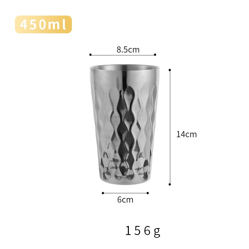 Stainless Steel Beveled Champagne Flutes - The Stainless Sipper